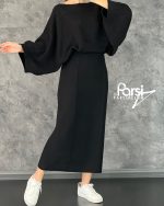 بلوز دامن بافت برجسته - تصویر 2