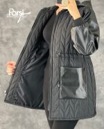 کاپشن کوتاه آستین چرم - تصویر 3