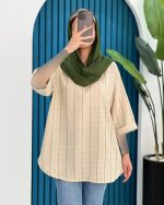 شومیز مانتویی یقه کوبایی - تصویر 5