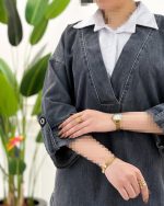مانتو جین یقه‌دار - تصویر 9