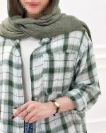 شومیز مانتویی چهارخونه - تصویر 8