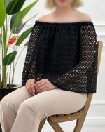 بلوز یقه قایقی