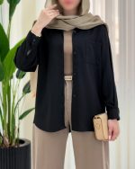 شومیز مانتویی رها - تصویر 4