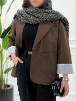 بارانی آستر راه راه - تصویر 2