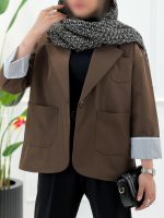 بارانی آستر راه راه - تصویر 3