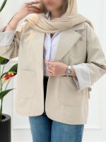 بارانی آستر راه راه - تصویر 9