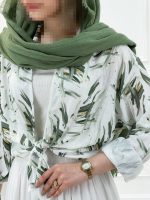 شومیز مانتویی آبرنگی - تصویر 3