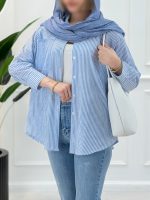 شومیز مانتویی نخی
