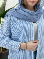 شومیز مانتویی نخی - تصویر 2