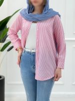 شومیز مانتویی نخی - تصویر 3