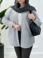 شومیز مانتویی نخی - تصویر 6