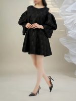پیراهن مجلسی دخترانه سرشانه باز - تصویر 5