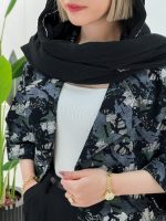 کت کوتاه پنبه ژاکارد زنانه - تصویر 7