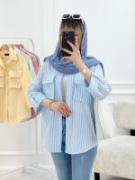 شومیز مانتویی مانلی - تصویر 6