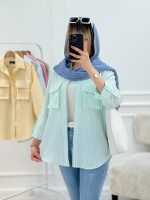 شومیز مانتویی مانلی - تصویر 3