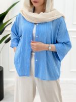 شومیز شیشه‌ای نگین‌دار