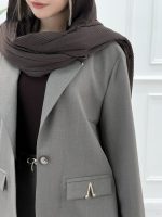 کت جناغی یقه وی - تصویر 5