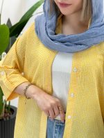شومیز چهارخونه پاگن‌دار - تصویر 4