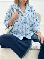 شومیز پاپیونی لیدیا - تصویر 2