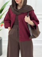 شومیز جیب نما رز - تصویر 6