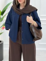 شومیز جیب نما رز - تصویر 8
