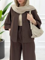 شومیز جیب نما رز - تصویر 7