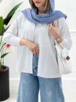 شومیز آستین بلند لینن - تصویر 4