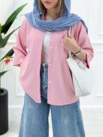 شومیز مانتویی سیلک - تصویر 10