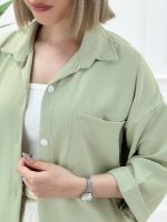 شومیز مانتویی سیلک - تصویر 7