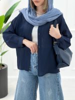 شومیز مانتویی شیشه‌ای - تصویر 7