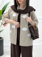 شومیز یقه‌دار ابر - تصویر 8