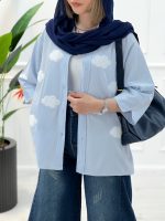 شومیز یقه‌دار ابر - تصویر 2