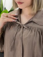 شومیز مانتویی جلو بسته - تصویر 6