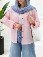شومیز مانتویی السا - تصویر 3
