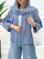شومیز دو جیب حصیری - تصویر 8