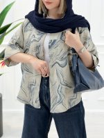 شومیز طرح موج - تصویر 3