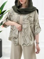 شومیز طرح موج - تصویر 7