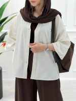 شومیز مانتویی بغل چاک سوگند