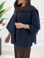 شومیز مانتویی بغل چاک سوگند - تصویر 8