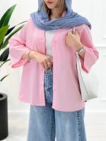 شومیز مانتویی بغل چاک سوگند - تصویر 4
