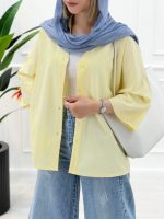 شومیز مانتویی بغل چاک سوگند - تصویر 7