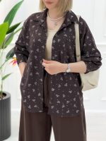 شومیز مانتویی اکلیلی - تصویر 5