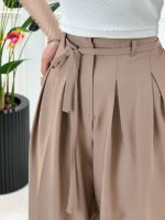 شلوار بگ دخترانه کمربندی - تصویر 2