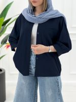 شومیز مانتویی لینن ژاله
