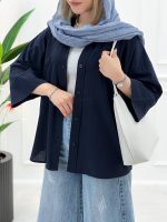 شومیز مانتویی آهو - تصویر 4
