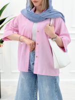 شومیز مانتویی مینا - تصویر 4