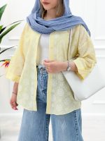 شومیز مانتویی شکوفه - تصویر 5