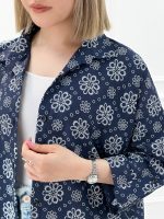 شومیز مانتویی شکوفه - تصویر 2
