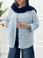 شومیز مانتویی شکوفه - تصویر 7
