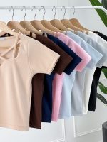 کراپ یقه ضربدری - تصویر 7